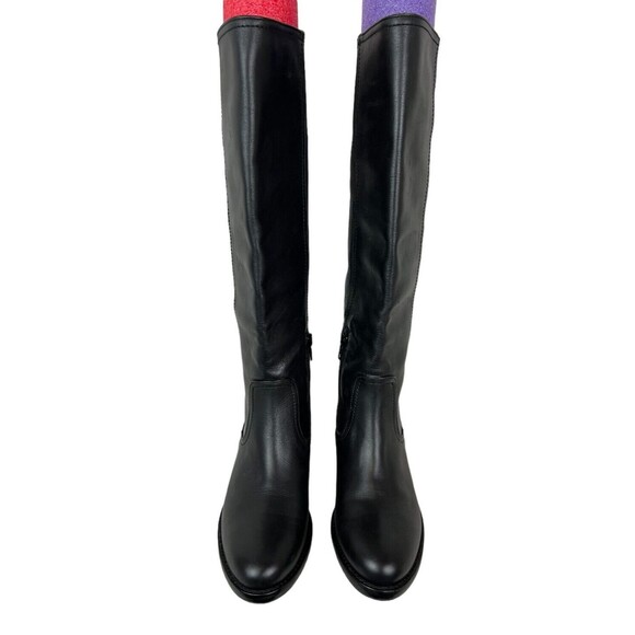 Napoleoni Italy Riding Style Boots Size 36 Black Leather Equestrian - Picture 3 of 12